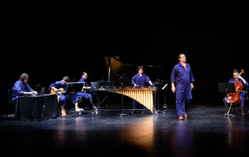 The company of The Tempest Project on the Vancouver Playhouse Stage.